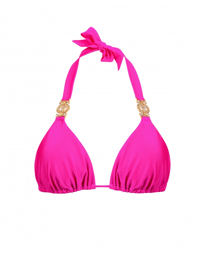 Pink Triangle Bikini Top With Removable Pads S Vivien Vance